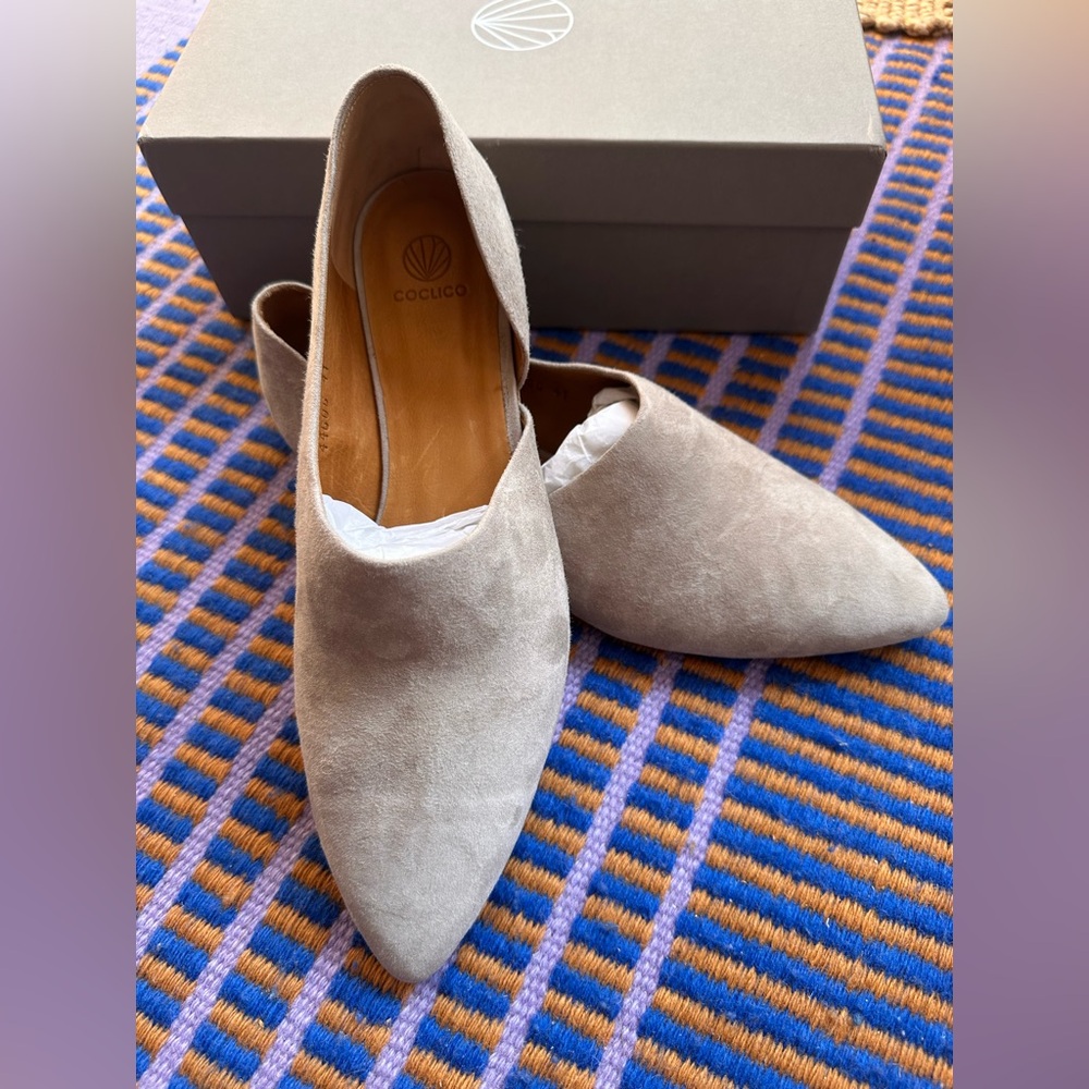 Coclico Doron suede flats 41 BNIB